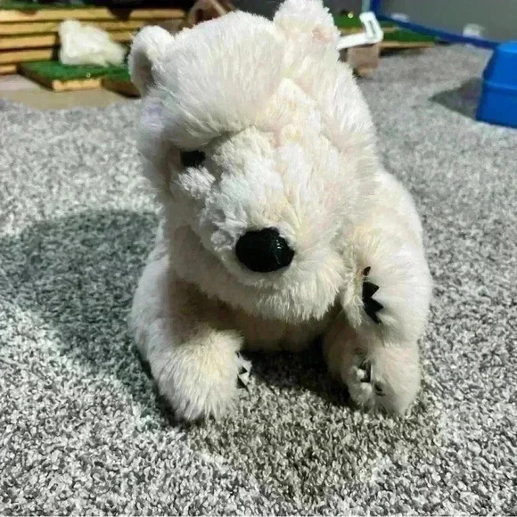 Folkmanis Polar Bear Hand Puppet Standing Sitting Arctic Bear See Note - Picture 1 of 11